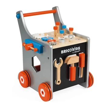 Janod - Wooden walker with tools BRICOKIDS