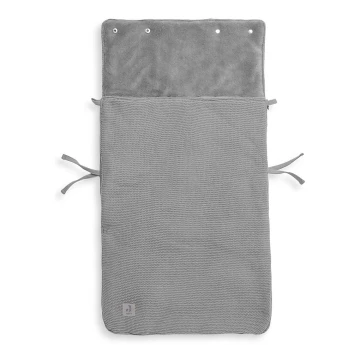 Jollein - Car seat sack fleece BASIC KNIT 42x82 cm Stone Grey