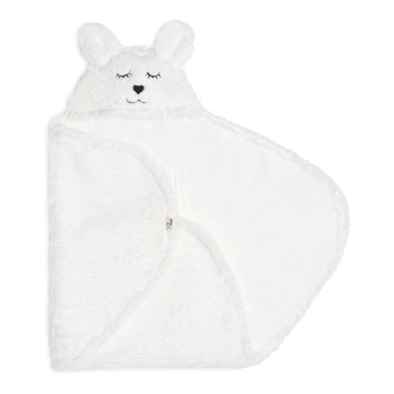 Jollein - Swaddle blanket fleece Bunny 100x105 cm Snow White