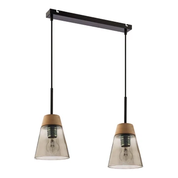 Jupiter 1544 - DM 2 DY - Pendant light DOMINO 2xE27/60W