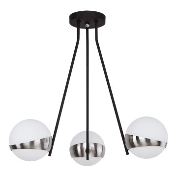 Jupiter 1714 - Pendant chandelier ELFA 3xE14/40W/230V chrome