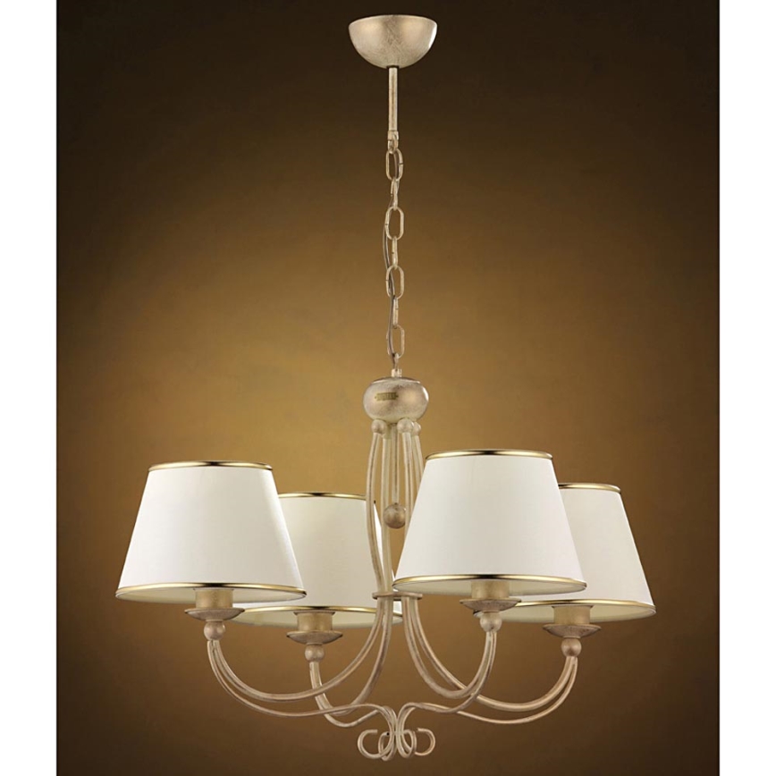 Jupiter 514 - LA-4-E - Pendant chandelier on a chain LAURA 4xE27/60W/230V