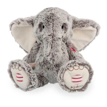 Kaloo - Plush toy with melody ROUGE elephant