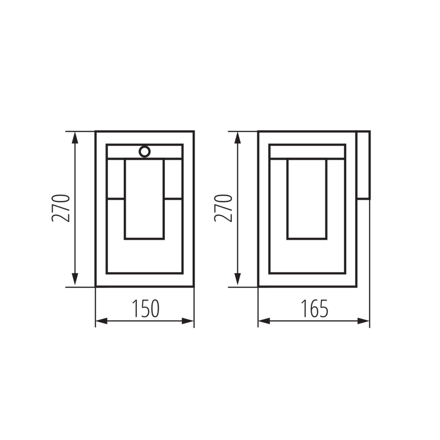 Outdoor wall light with a sensor VIMO 1xE27/15W/230V IP44