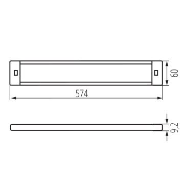 LED Dimmable furniture lighting with motion sensor DAXA LED/9W/24V 3000/4000/5500K