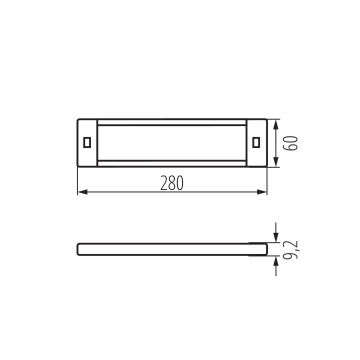 LED Dimmable furniture lighting with motion sensor DAXA LED/5W/24V 3000/4000/5500K