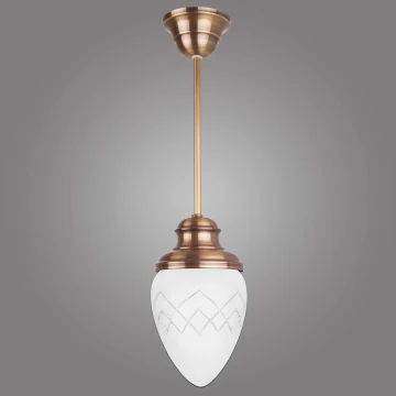 Kemar RI/1/M - Chandelier on a pole RINAMA 1xE27/60W/230V brass