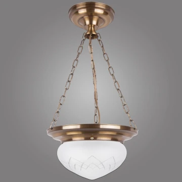 Kemar RI/PL/W/M - Chandelier on a chain RINAMA 1xE27/100W/230V brass