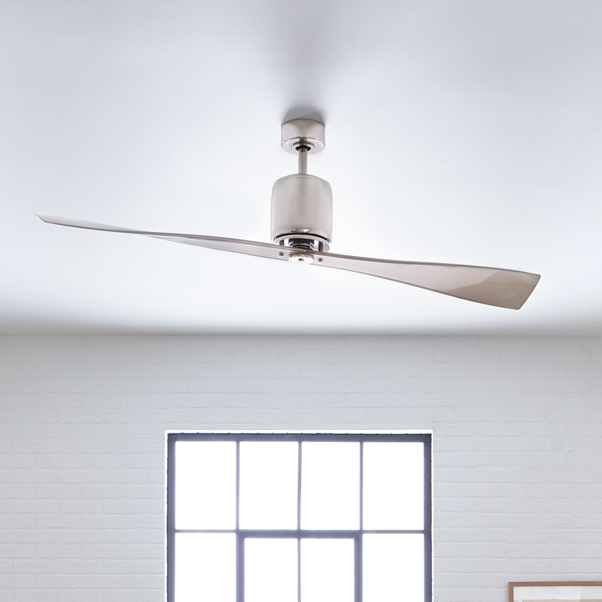 Kichler - Ceiling fan FERRON chrome + remote control