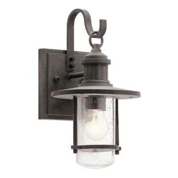 Kichler - Outdoor wall light RIVERWOOD 1xE27/60W/230V IP44 anthracite