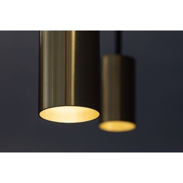 Chandelier on a string ARCADE 1xGU10/5W/230V black/golden