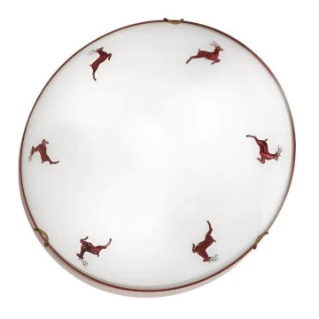 Kolarz 731.12.4.103-Ceiling light NONNA 2xE27/60W/230V pr.40cm deer red