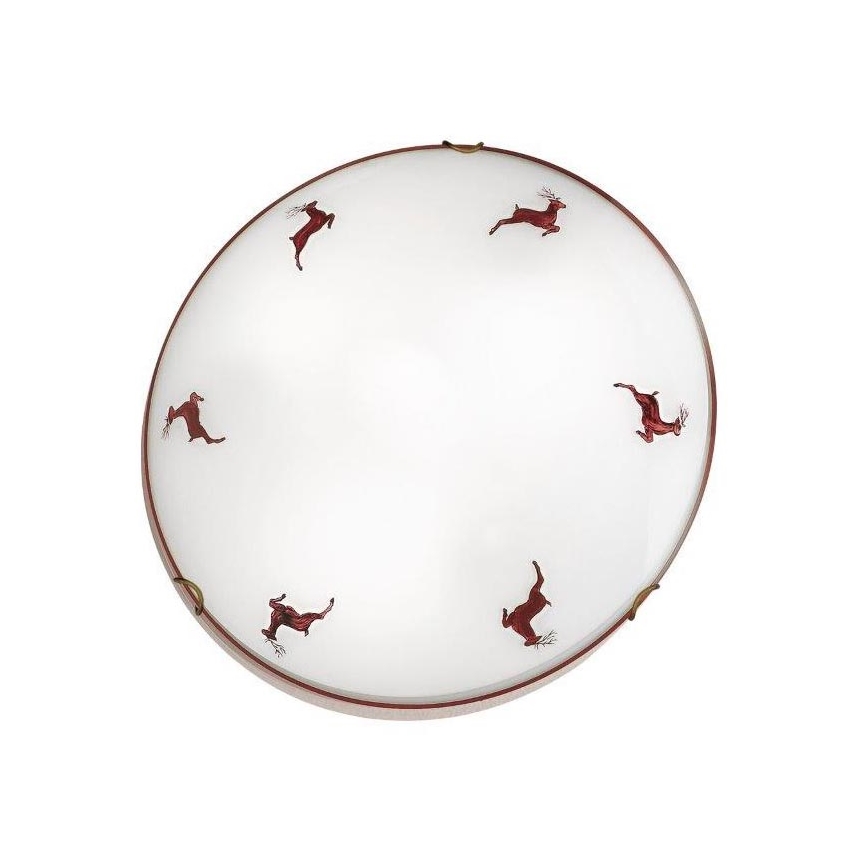 Kolarz 731.12.4.103-Ceiling light NONNA 2xE27/60W/230V pr.40cm deer red