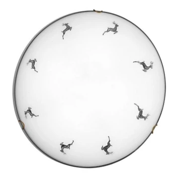 Kolarz 731.13.4.133- Ceiling light NONNA 3xE27/60W/230V d. 50 cm deer grey