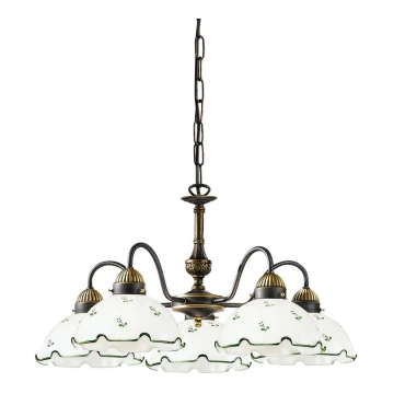 Kolarz 731.85.21 - Chandelier on a chain NONNA 5xE27/75W/230V green