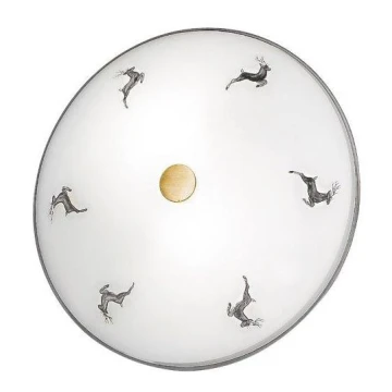 Kolarz 731.U12.4.133- Ceiling light NONNA 2xE14/60W/230V d. 32 cm grey/brass