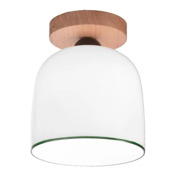 Kolarz A1352.11.G - Surface-mounted chandelier NONNA 1xE27/60W/230V oak/white/green