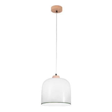 Kolarz A1352.31.G - Chandelier on a string NONNA 1xE27/60W/230V oak/white/green