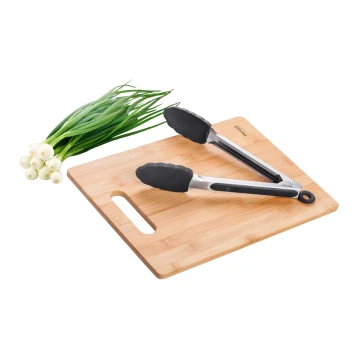 Lamart - Kitchen cutting board 30x22 cm + tongs