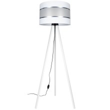 Lampshade CORAL for floor lamp white/chrome