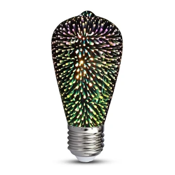 LED 3D Decorative bulb FILAMENT ST64 E27/3W/230V 3000K