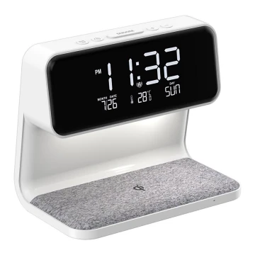 LED Alarm clock with wireless charging LED/16,5W/12V