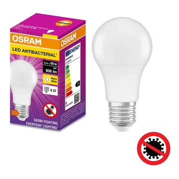 LED Antibacterial bulb A60 E27/8,5W/230V 2700K - Osram