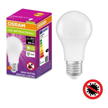 LED Antibacterial bulb A60 E27/8,5W/230V 4000K - Osram