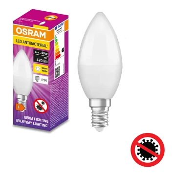 LED Antibacterial bulb B40 E14/4,9W/230V 2700K - Osram