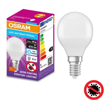 LED Antibacterial bulb P40 E14/4,9W/230V 6500K - Osram