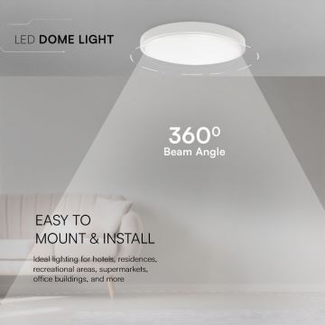 LED Bathroom ceiling light SAMSUNG CHIP LED/18W/230V IP44 3000K d. 25 cm white