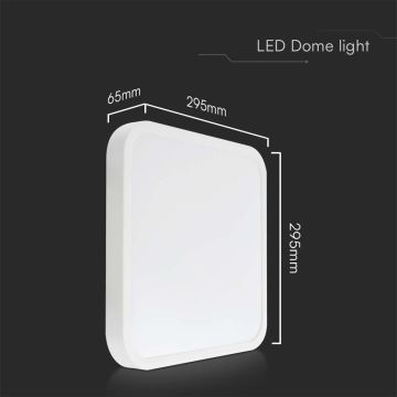 LED Bathroom ceiling light SAMSUNG CHIP LED/24W/230V IP44 3000K 29x29 cm white