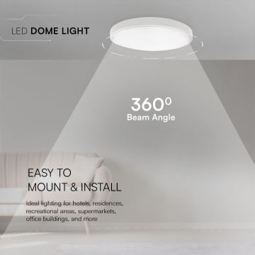 LED Bathroom ceiling light SAMSUNG CHIP LED/36W/230V IP44 3000K d. 35 cm white