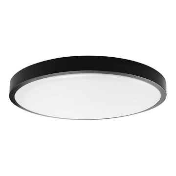 LED Bathroom ceiling light SAMSUNG CHIP LED/24W/230V IP44 3000K d. 29 cm black