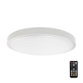 LED Bathroom ceiling light with sensor SAMSUNG CHIP LED/18W/230V IP44 3000K d. 29 cm white + remote control