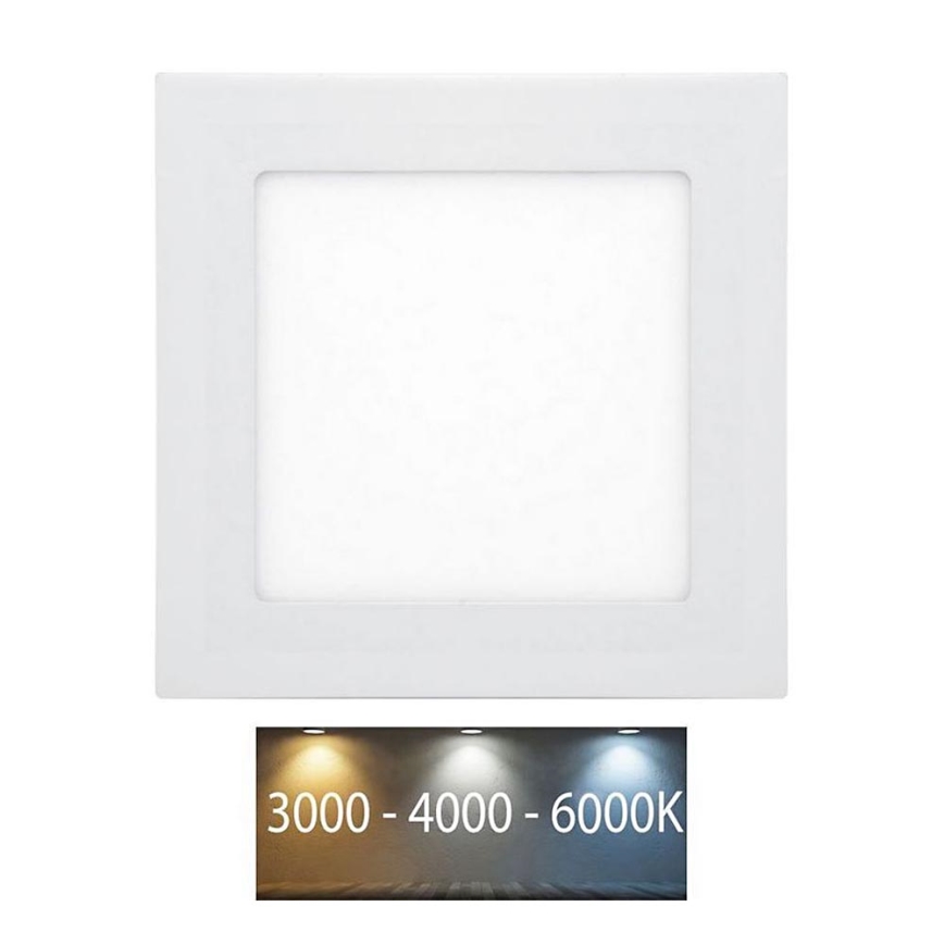 LED Bathroom recessed light RAFA LED/6W/230V 3000/4000/6000K 12x12 cm IP44 white