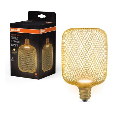 LED Bulb DECOR FLAT E27/3,5W/230V 2700K gold - Osram