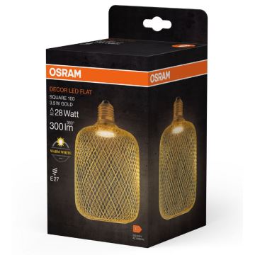 LED Bulb DECOR FLAT E27/3,5W/230V 2700K gold - Osram