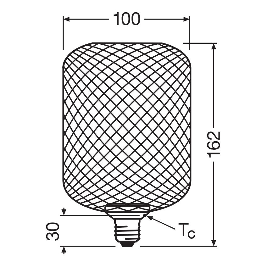 LED Bulb DECOR FLAT E27/3,5W/230V 2700K gold - Osram