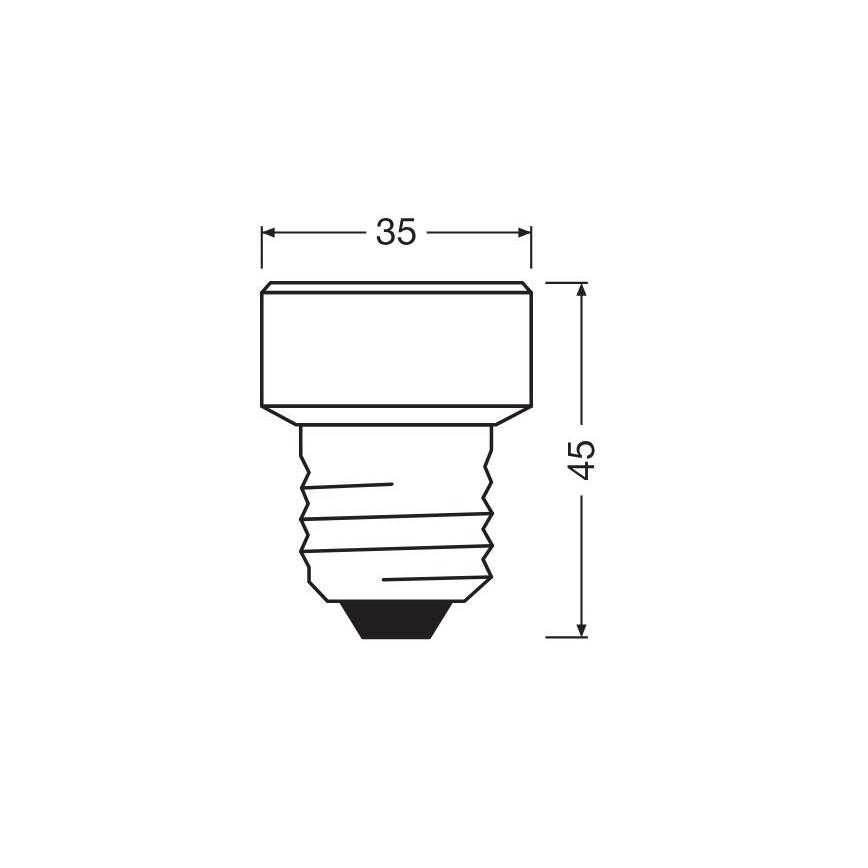 LED Bulb E27/3,5W/230V 2700K - Osram