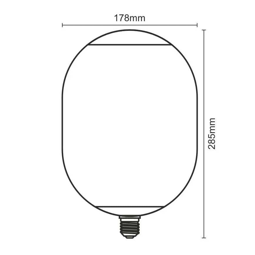 LED Bulb FILAMENT SMOKE T178 E27/4W/230V 1800K