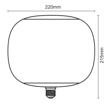 LED Bulb FILAMENT SMOKE T220 E27/4W/230V 1800K