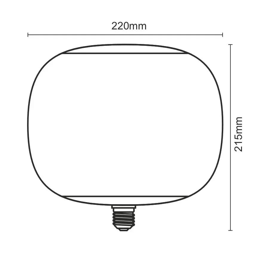 LED Bulb FILAMENT SMOKE T220 E27/4W/230V 1800K