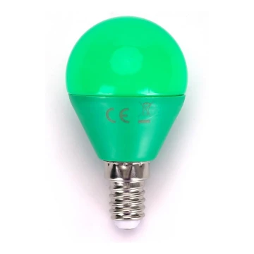 LED Bulb G45 E14/4W/230V green - Aigostar