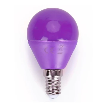 LED Bulb G45 E14/4W/230V purple - Aigostar