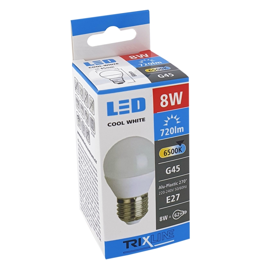 LED Bulb G45 E27/8W/230V 6500K