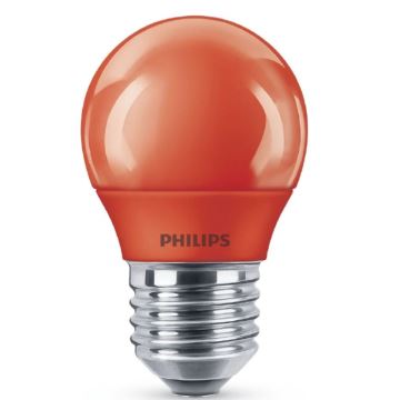 LED Bulb Philips E27/3,1W/230V red