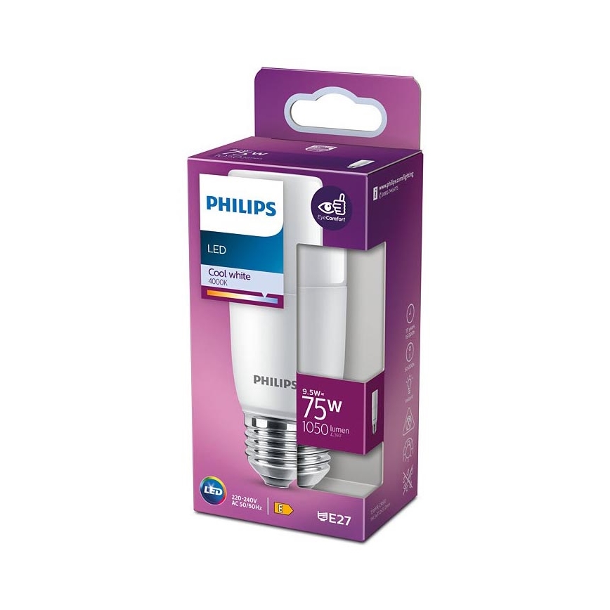 LED Bulb Philips E27/9,5W/230V 4000K