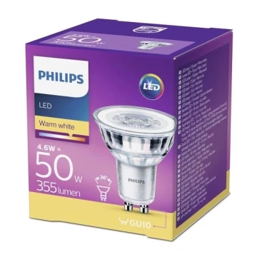 LED Bulb Philips GU10/4,6W/230V 2700K