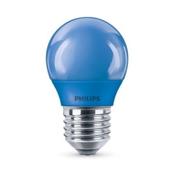 LED Bulb  Philips P45 E27/3,1W/230V blue